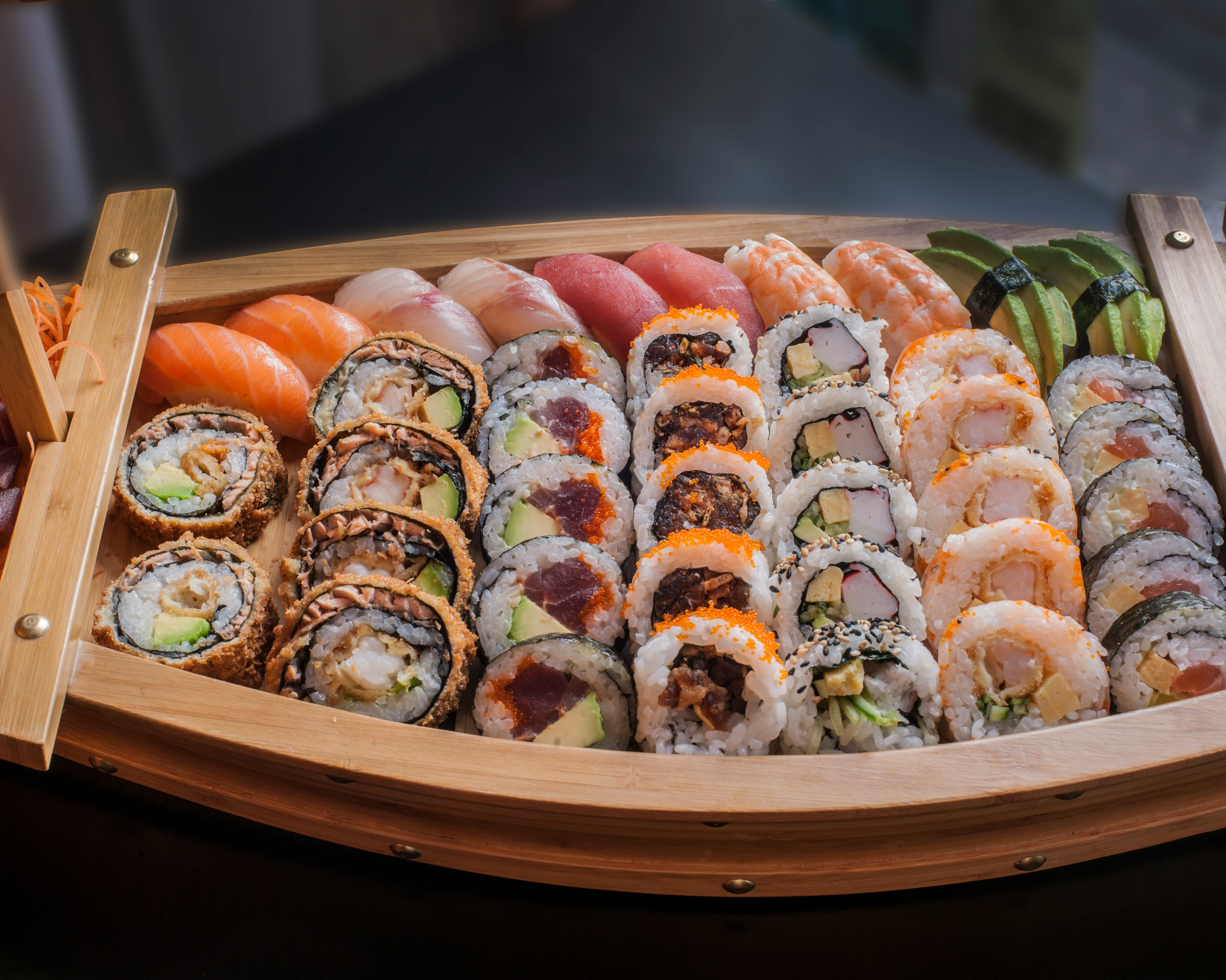Assorted sushi platter